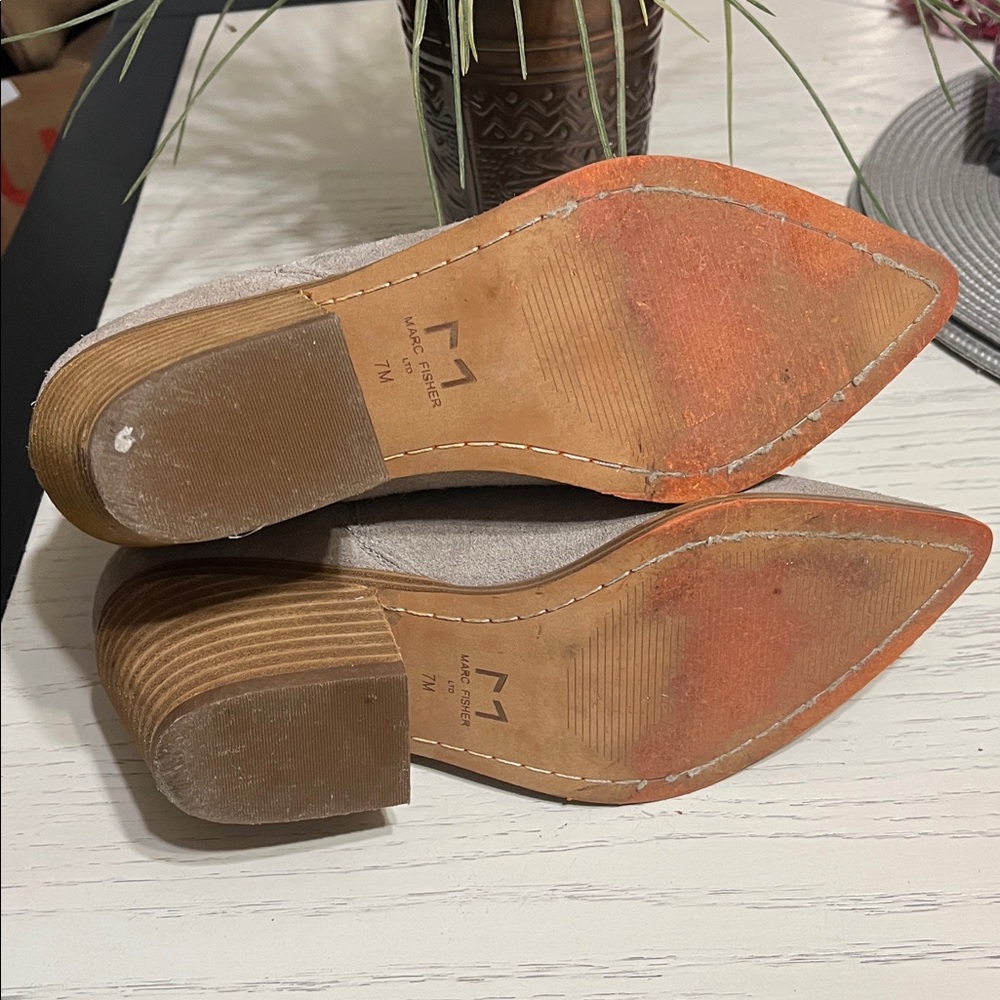 Marc Fisher Suede Ankle Booties - Picture 6 of 9